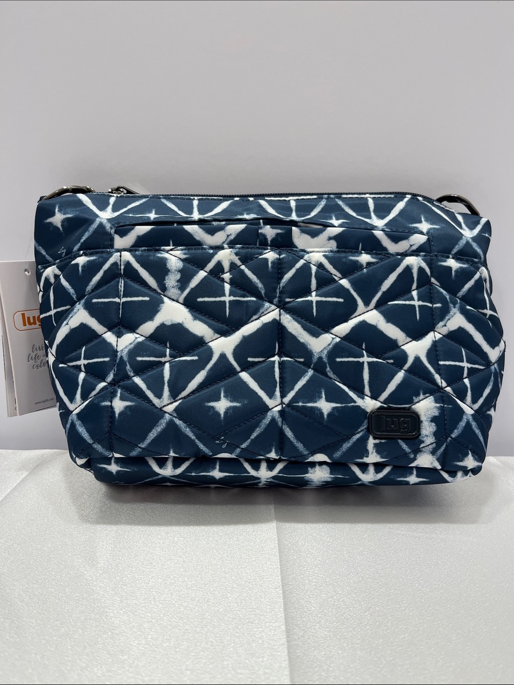 LUG - Flare Crossbody Bag in Diamond Navy